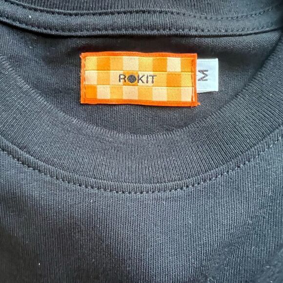 Rokit NWOT Our Search for Knowledge Black T-shirt Sz M - Picture 4 of 4